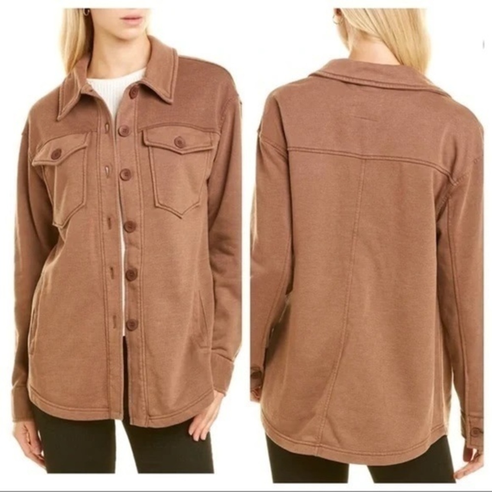 Avec Les Filles Anthropologie Oversized Button Up Jacket Size XS